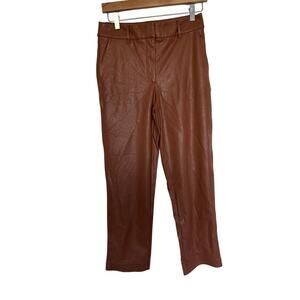 NWT Commando Faux Leather 7/8 Trouser in Cocoa, S